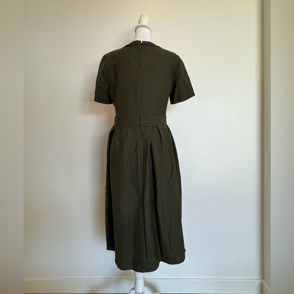 COS Army Green Dress - Size 6 - Picture 3 of 7